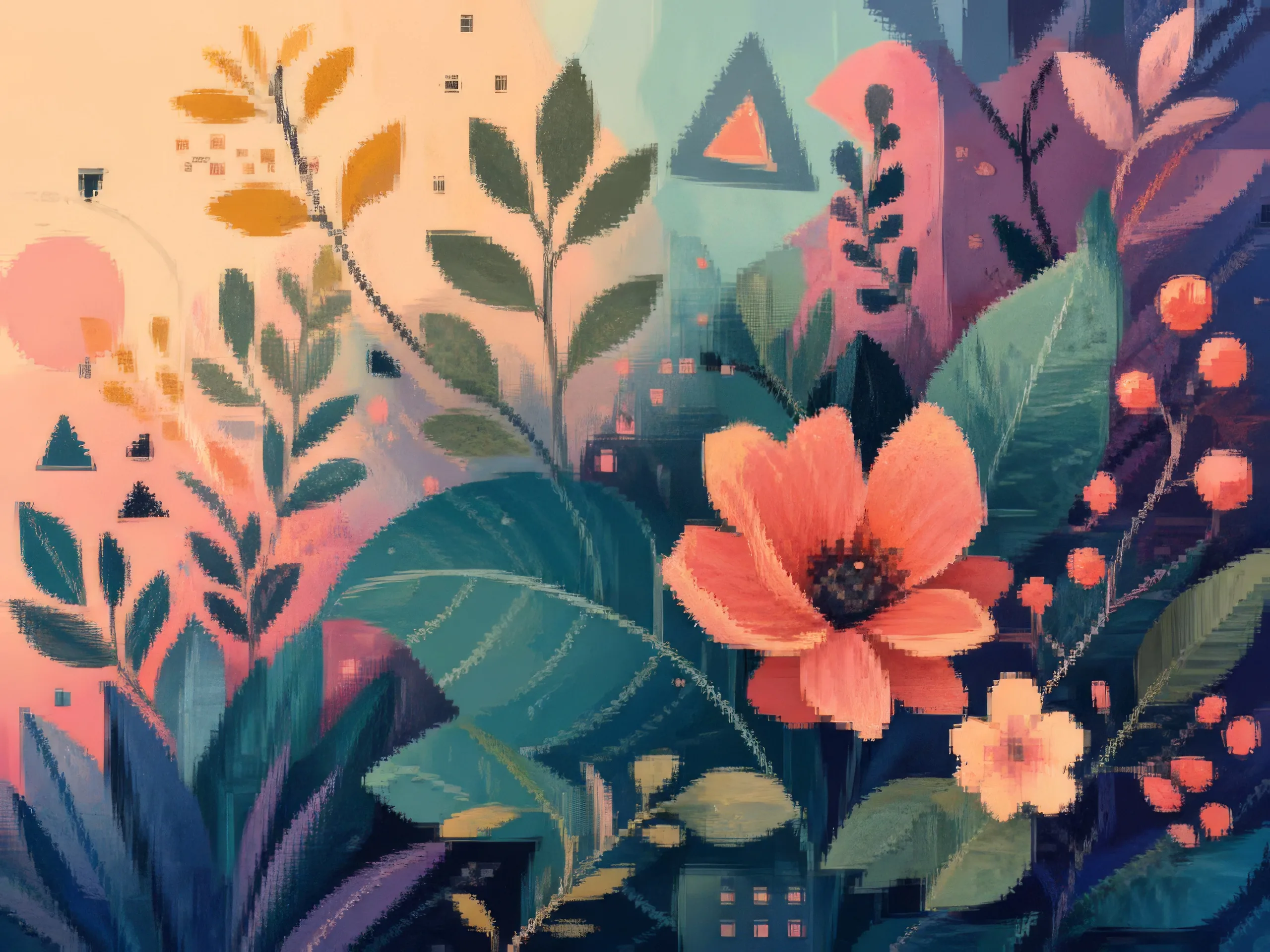 Ilustración digital mejorada con IA con líneas más limpias y más detalle