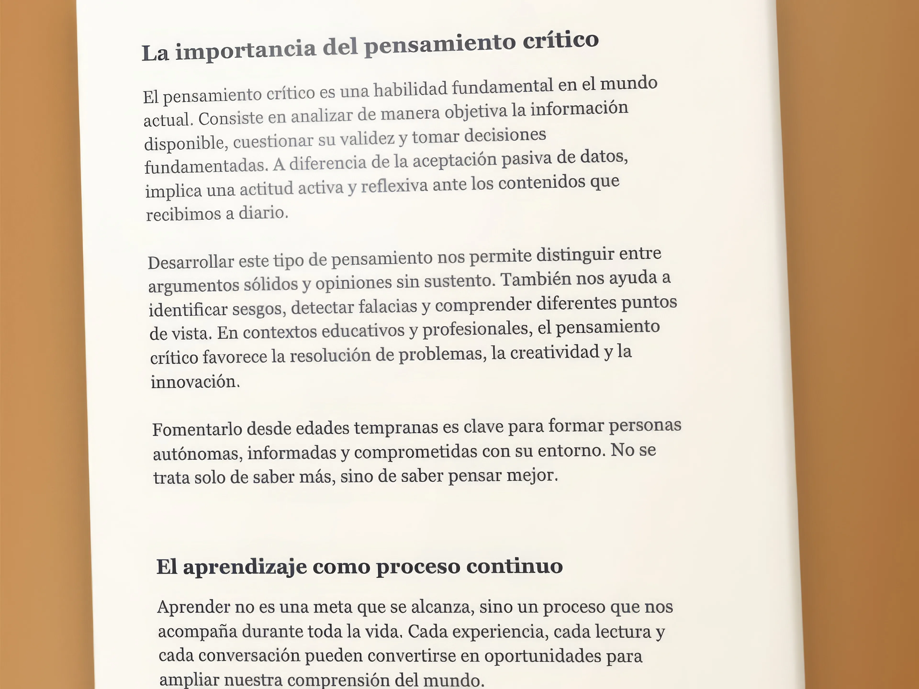 Captura de pantalla mejorada con IA con texto más legible y bordes nítidos